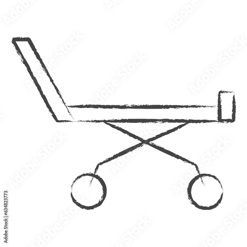 Hand drawn stretcher illustration icon