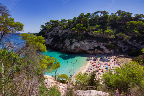 Macarelleta beach in the south of Menorca (Spain) photo