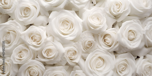 Natural white roses background.