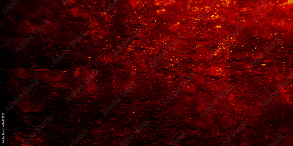 Red textured concrete wall grunge background  texture.