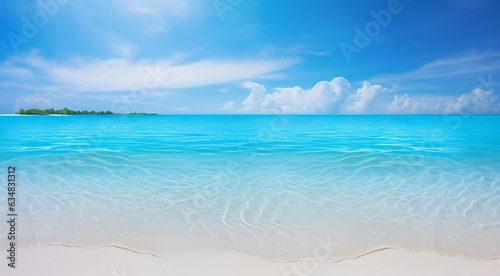 top view of the sea  oceanic view  coral blue water