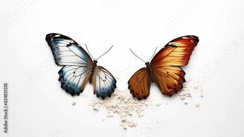 butterfly on white background