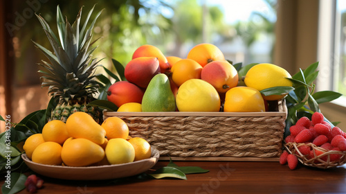 Ripe Mango Medley: A Celebration of Harvest's Bounty Generative AI