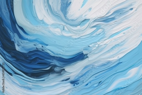 Light blue abstract painting background. Generative AI