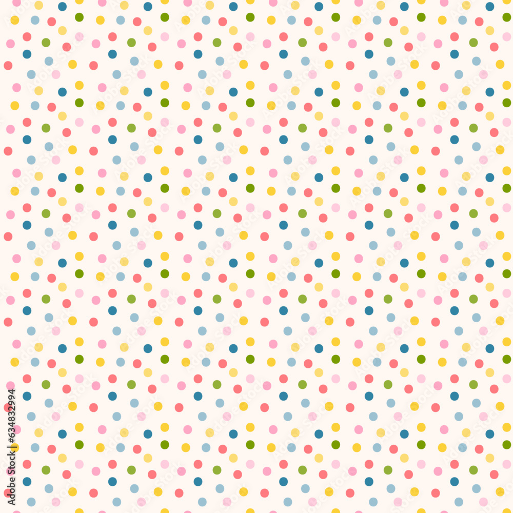 Colorful seamless pattern with dots