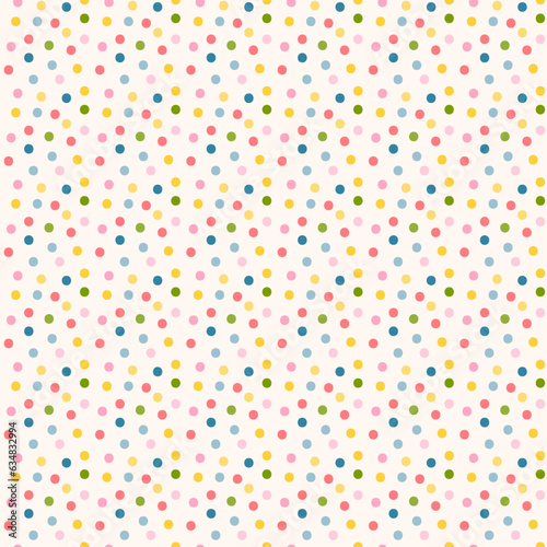 Colorful seamless pattern with dots