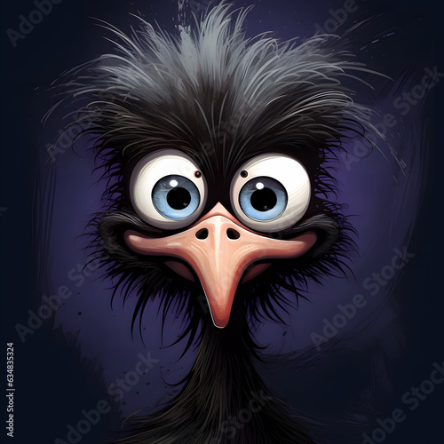ostrich illustration