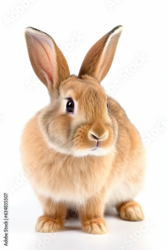Cute Bunny on White Background