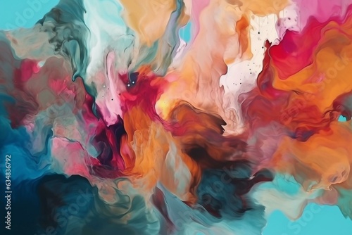 Abstract painting background with smudges. Generative AI