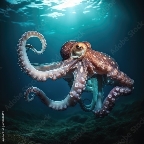 In the Depths with Octopus: Mesmerizing Underwater Photography in the Deep Sea