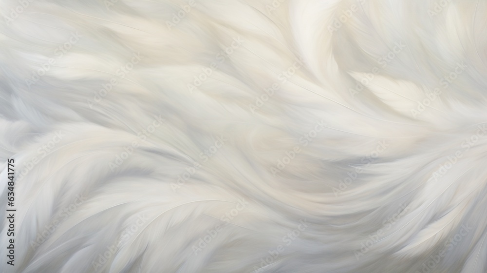  a white fur texture is shown in this image, it looks like it has a lot of fur on it.  generative ai - obrazy, fototapety, plakaty 