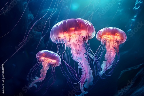 jelly fish in the sea © Marina
