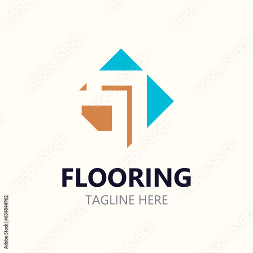 Free Download Flooring Logo design, custom Layer Vector elegant business store building - GFXLoad