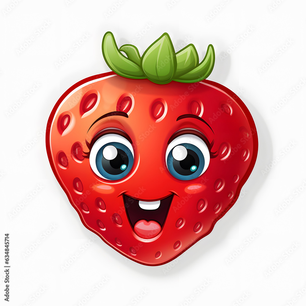 Obraz premium red apple with a smile
