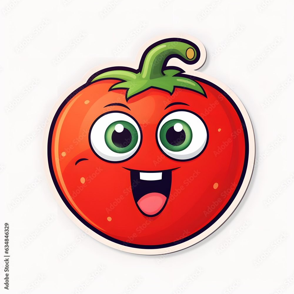 Obraz premium funny tomato cartoon