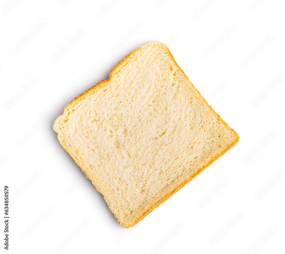 White sliced toast bread isolated on white background. White sliced toast bread isolated on white background.