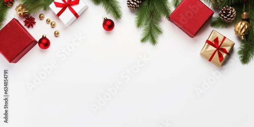 Merry Christmas banner with...