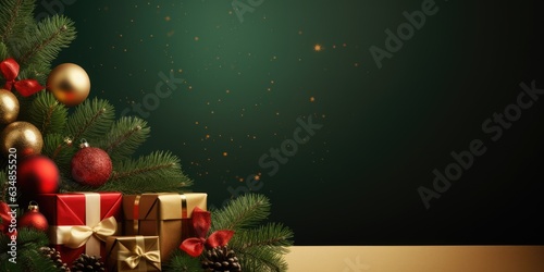 Merry Christmas banner with...