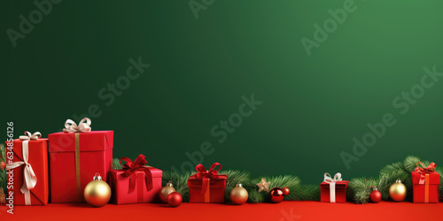 Merry Christmas banner with...