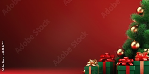 Merry Christmas banner with...