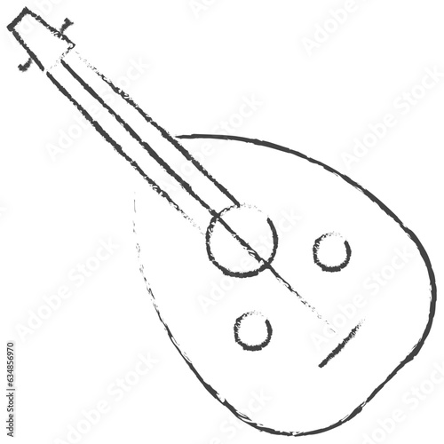 Hand drawn Oud illustration icon