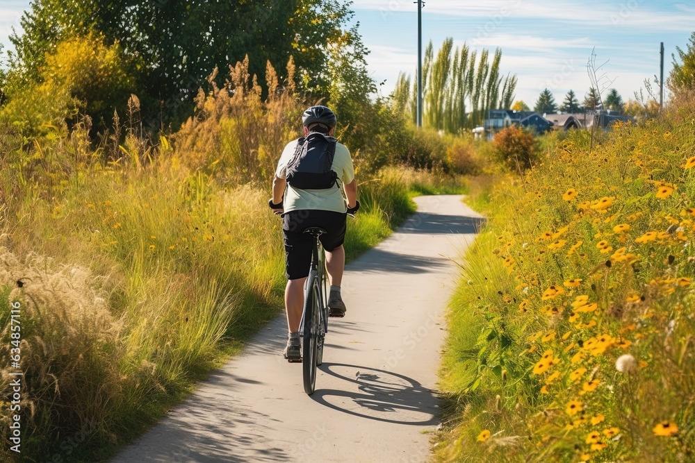 Fototapeta premium A Greener Commute | Generative AI