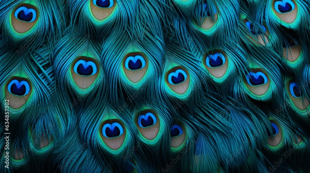 Obraz premium Beautiful peacock feather background