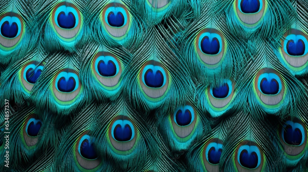 Obraz premium Beautiful peacock feather background