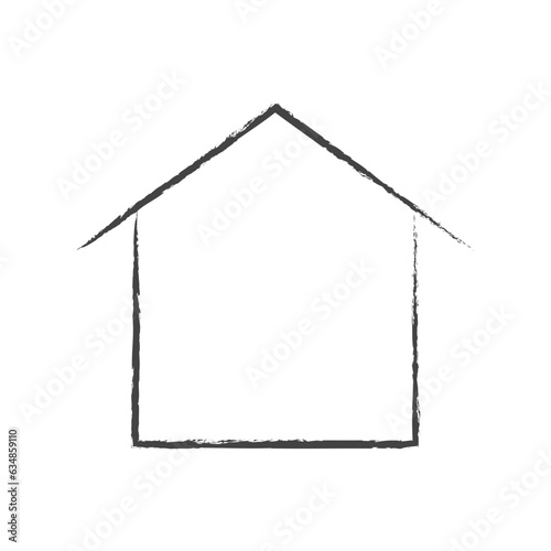 Hand drawn house illustration icon