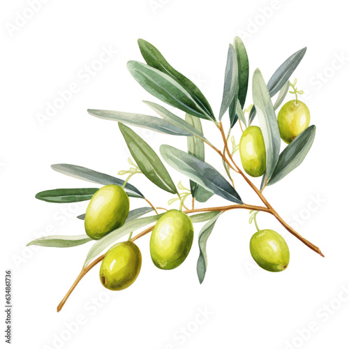 Wallpaper Mural Olive branch isolated Torontodigital.ca