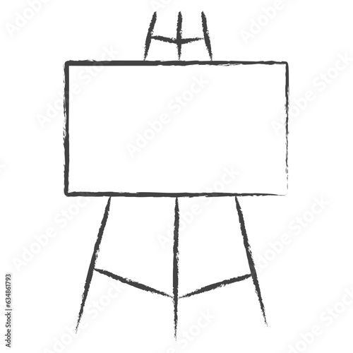 Hand drawn Painting canvas illustration icon