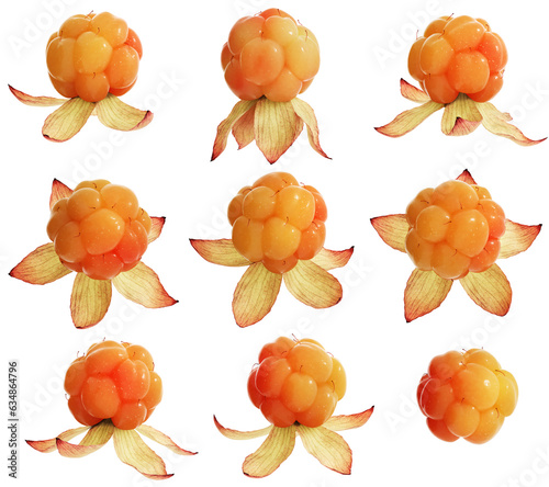 cloudberry isolated. 3d render