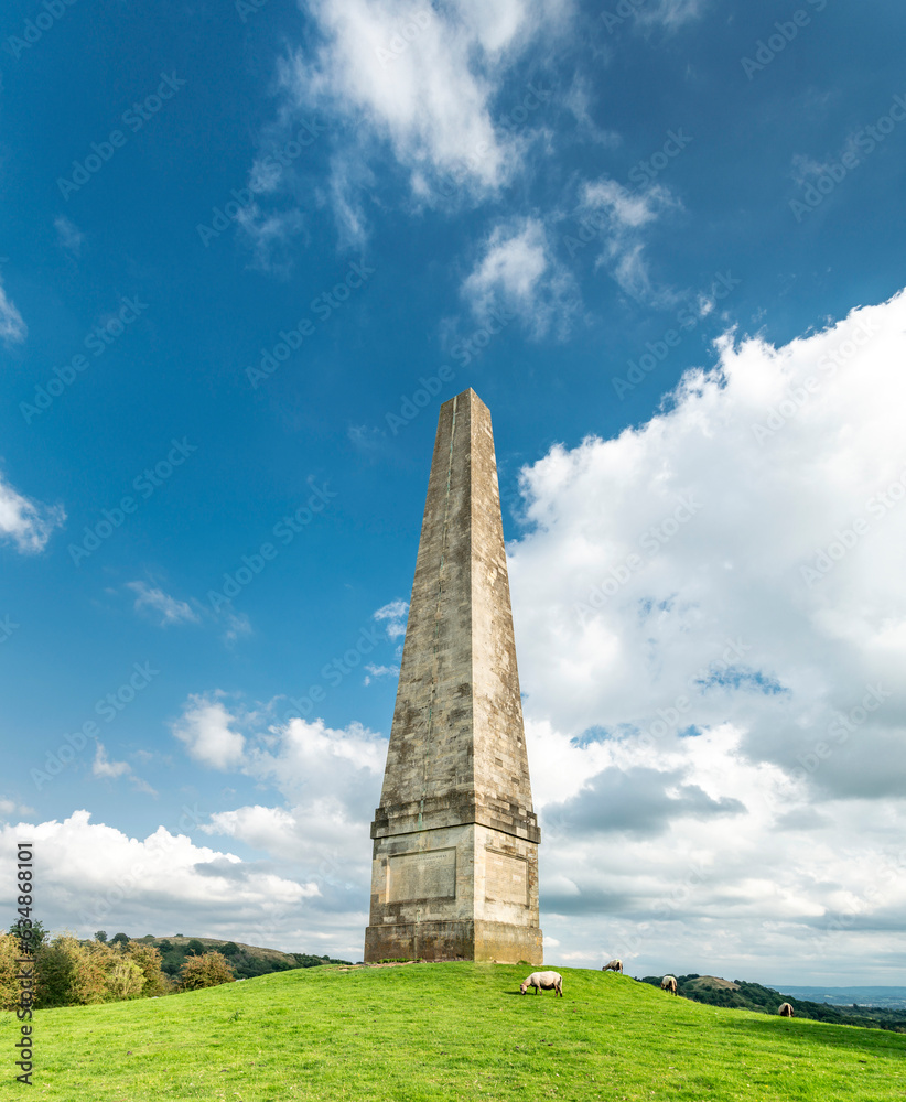 Eastnor Obelisk,near Malvern hills,low angle view,,Ledbury,Hertfordshire,United Kingdom. Eastnor Obelisk,near Malvern hills,low angle view,,Ledbury,Hertfordshire,United Kingdom.