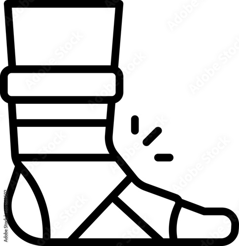 ankle brace icon