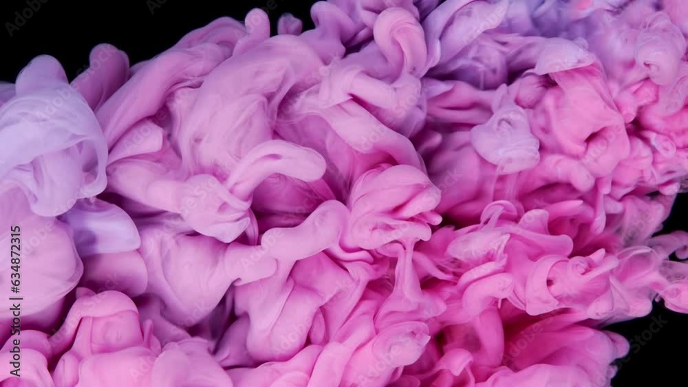 Whimsical Cloud Creation: Colorful Ink and Paint Mix Evoking Abstract Art in Water on Black Whimsical Cloud Creation: Colorful Ink and Paint Mix Evoking Abstract Art in Water on Black