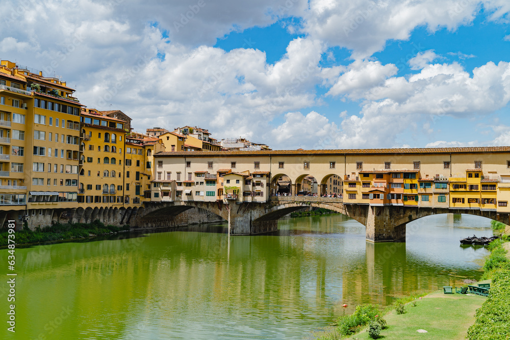 Famous Ponte Vecchio over Arno River