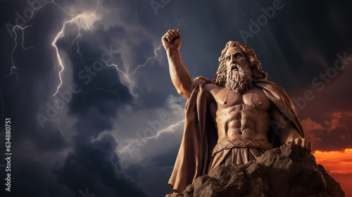 Epic Deity: Zeus, the Supreme God, Unleashes Thunder