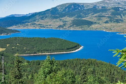 Landscape of Belmeken Dam, Rila mountain, Bulgaria