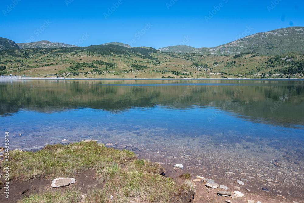 Fototapeta premium Landscape of Belmeken Dam, Rila mountain, Bulgaria