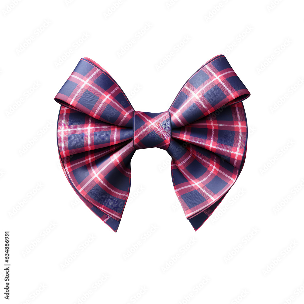 patterned gift bow isolated on transparent or white background patterned gift bow isolated on transparent or white background