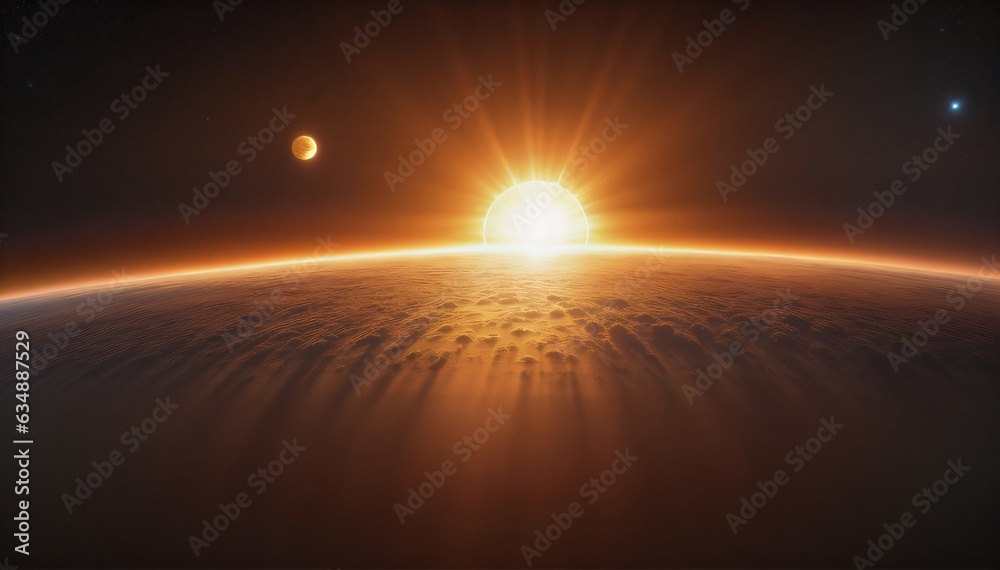 sunrise over the earth