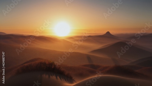 sunset in the desert © Partha