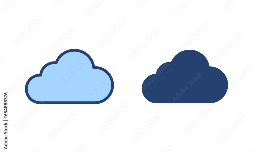 Cloud icon vector. cloud sign and symbol Cloud icon vector. cloud sign and symbol