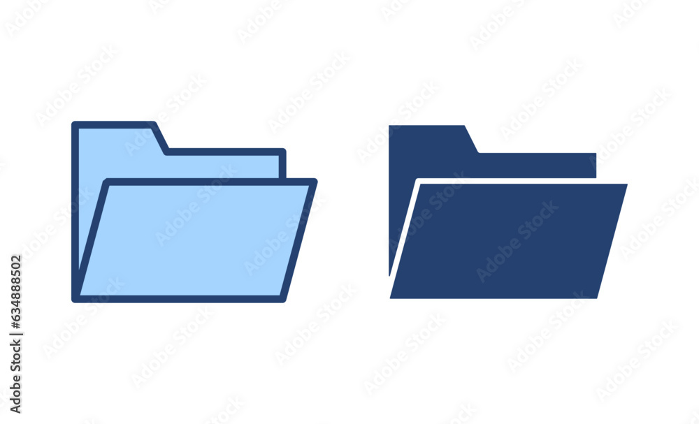 Folder icon vector. folder sign and symbol Folder icon vector. folder sign and symbol