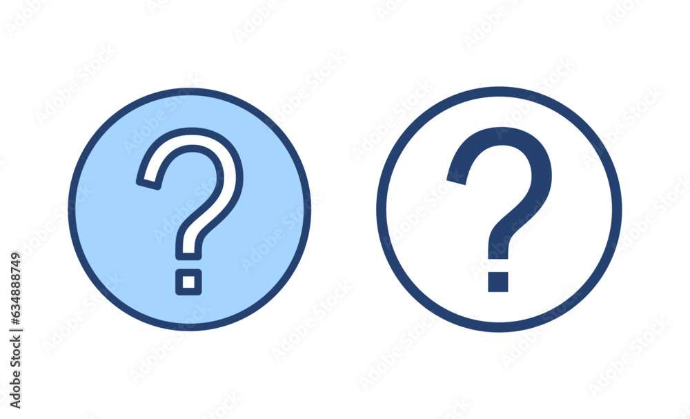 Question icon vector. question mark sign and symbol Question icon vector. question mark sign and symbol