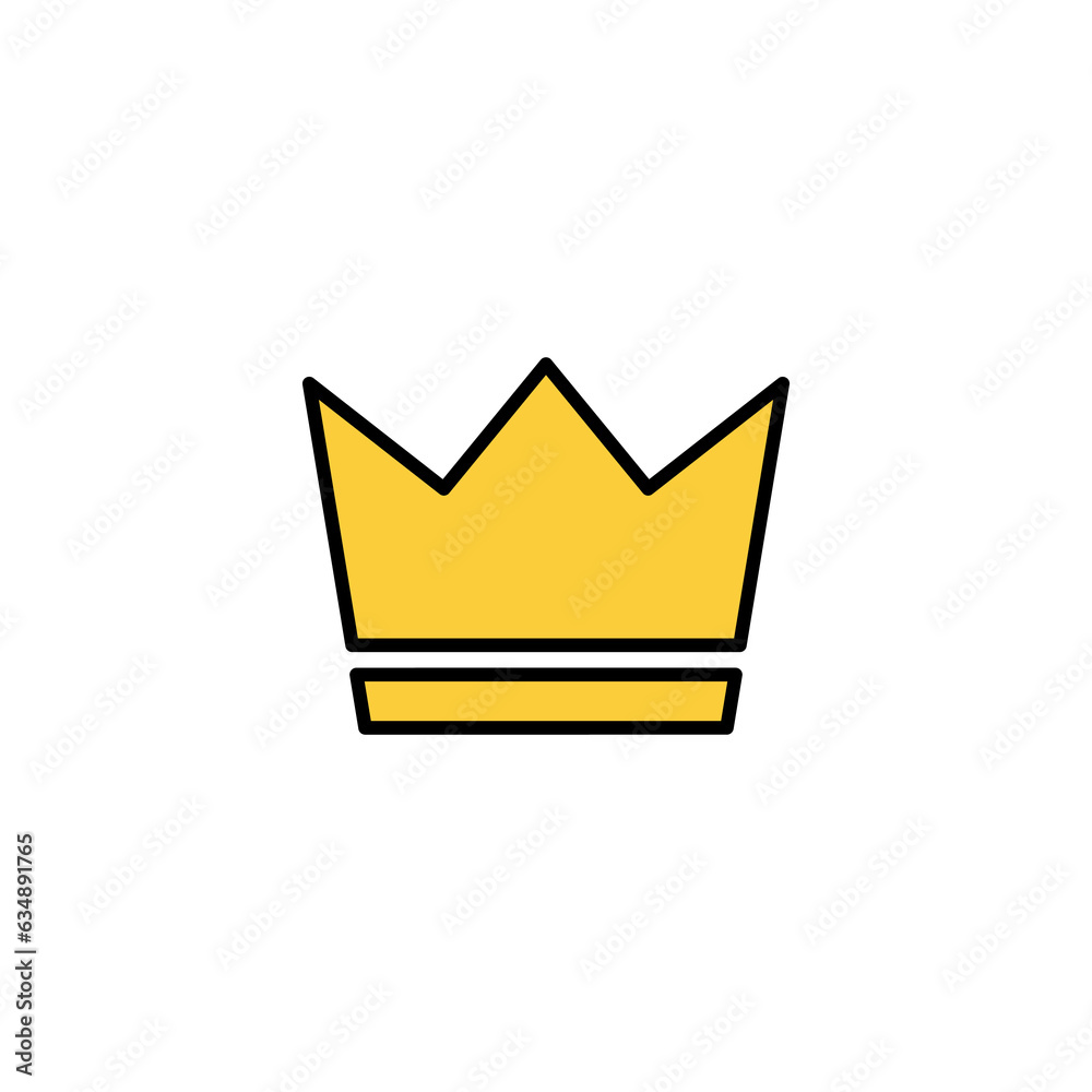 Crown icon vector for web and mobile app. crown sign and symbol Crown icon vector for web and mobile app. crown sign and symbol