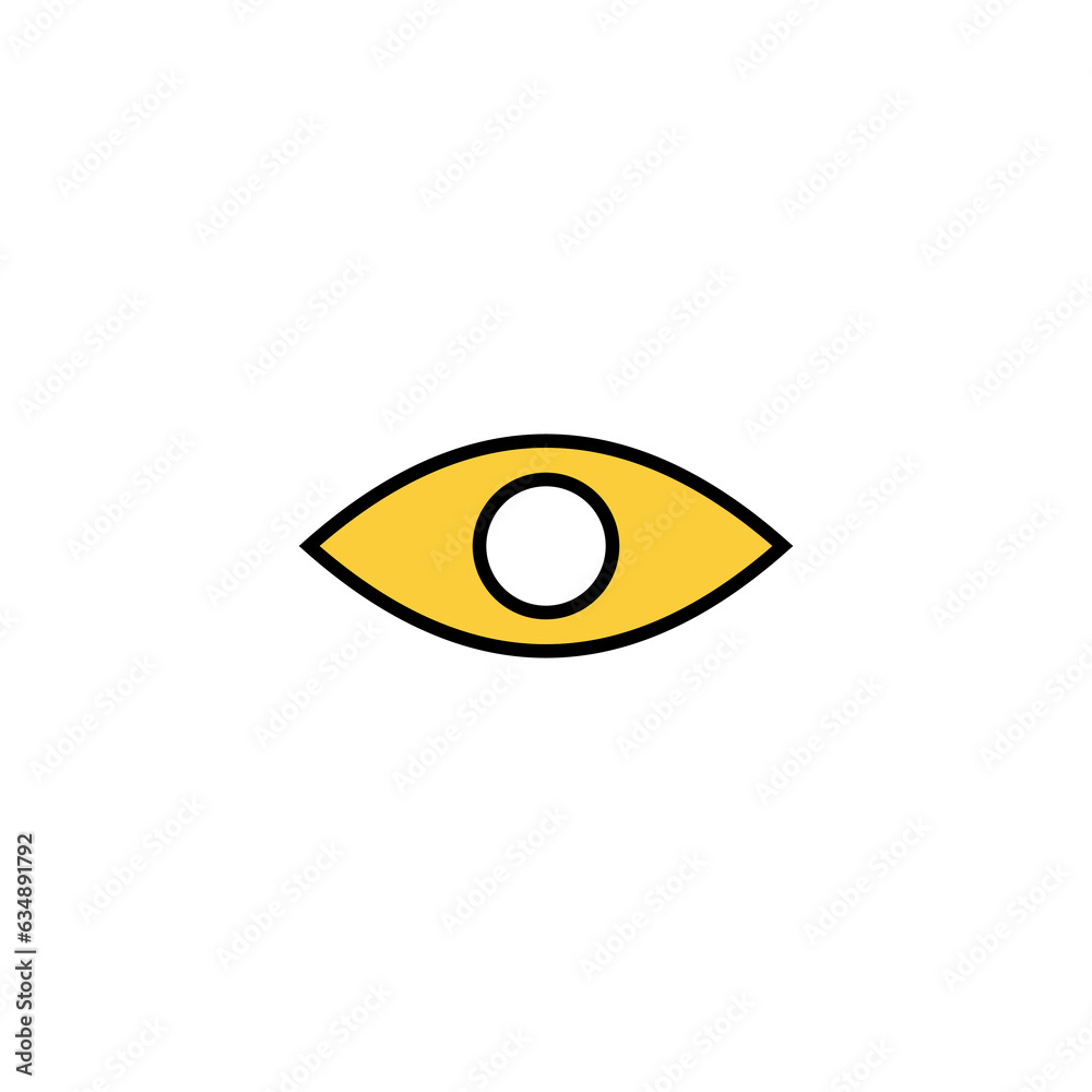 Eye icon vector for web and mobile app. Eye sign and symbol. Look and Vision icon.