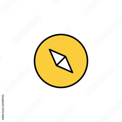 Free Download Compass icon vector for web and mobile app. arrow compass icon sign and symbol - GFXLoad