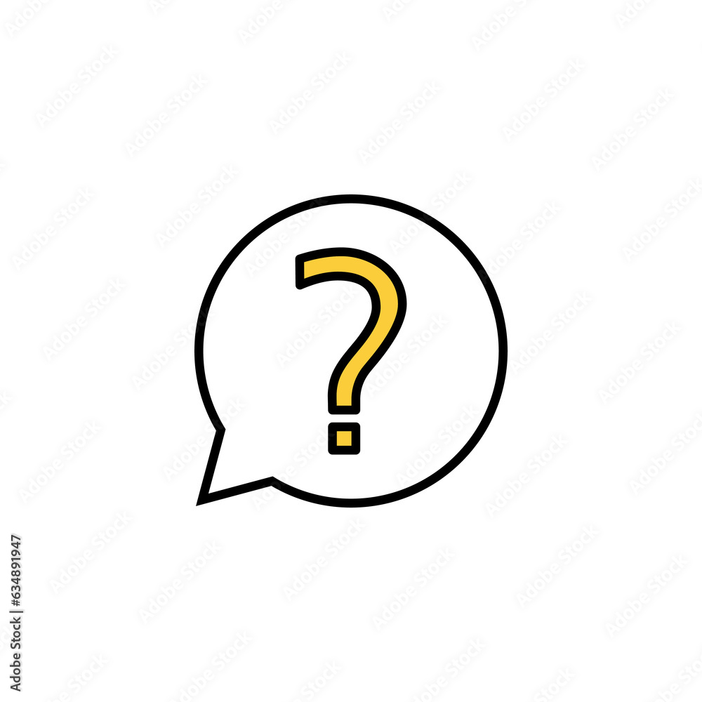 Question icon vector for web and mobile app. question mark sign and symbol Question icon vector for web and mobile app. question mark sign and symbol