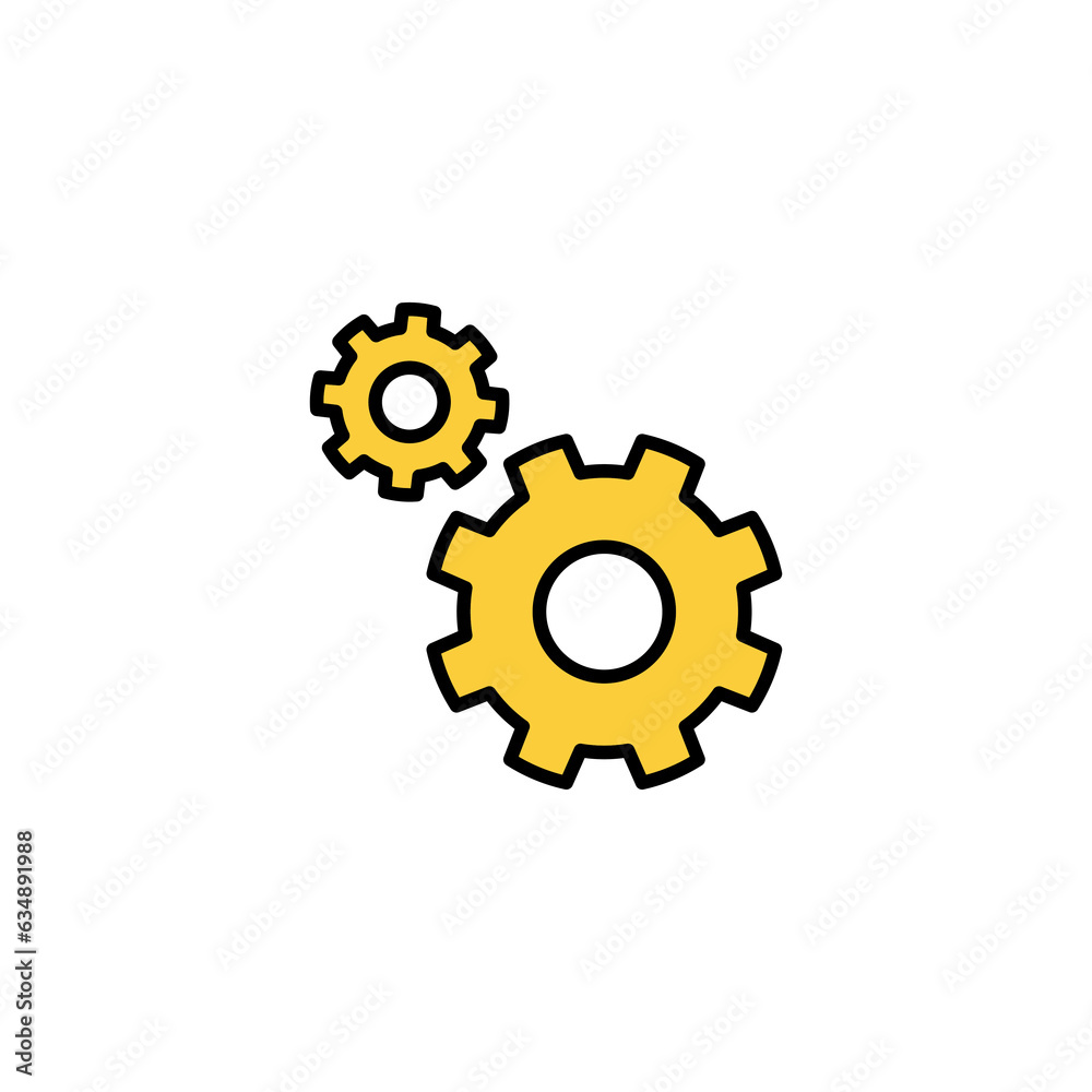 setting Icon vector for web and mobile app. Cog settings sign and symbol. Gear Sign setting Icon vector for web and mobile app. Cog settings sign and symbol. Gear Sign